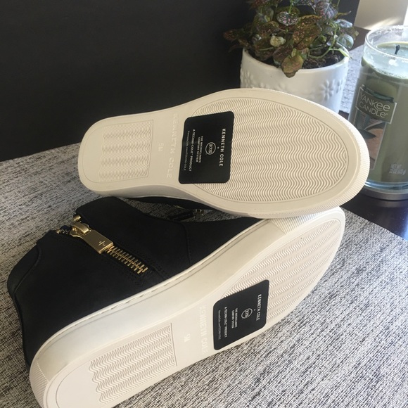 Keneth Cole sneakers women size 5 Kiera nubuck leather High top double z… - Picture 8 of 8